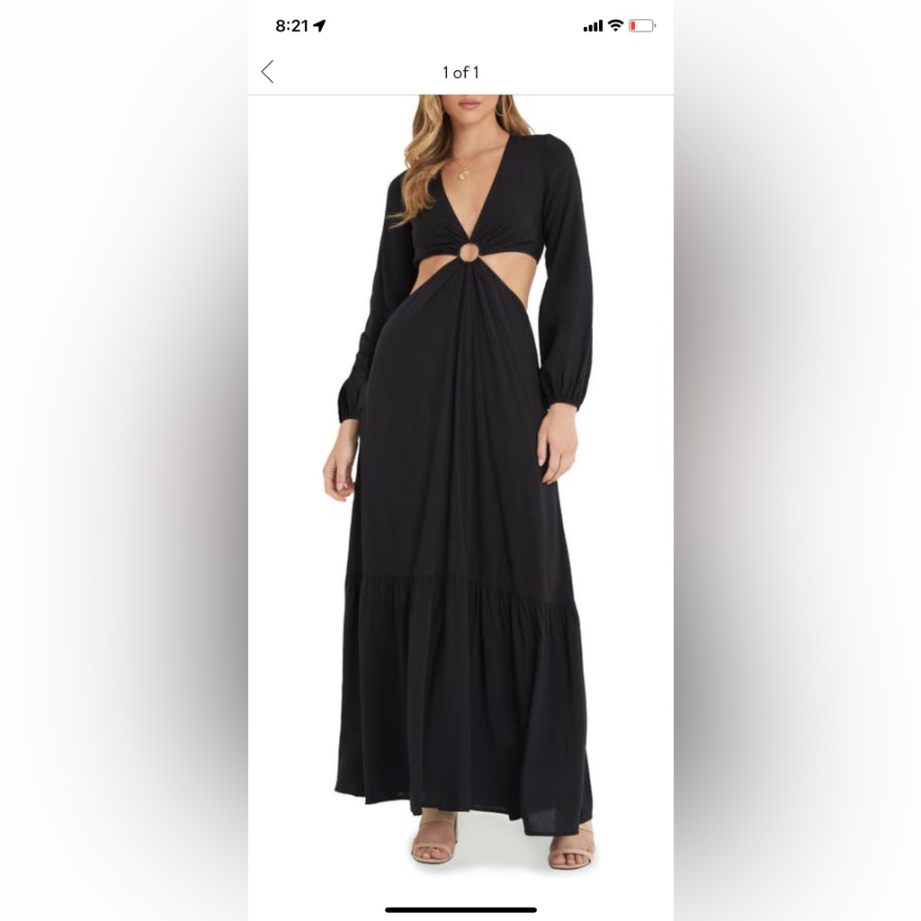 Vici Maxi Cut Out Dress Size Small